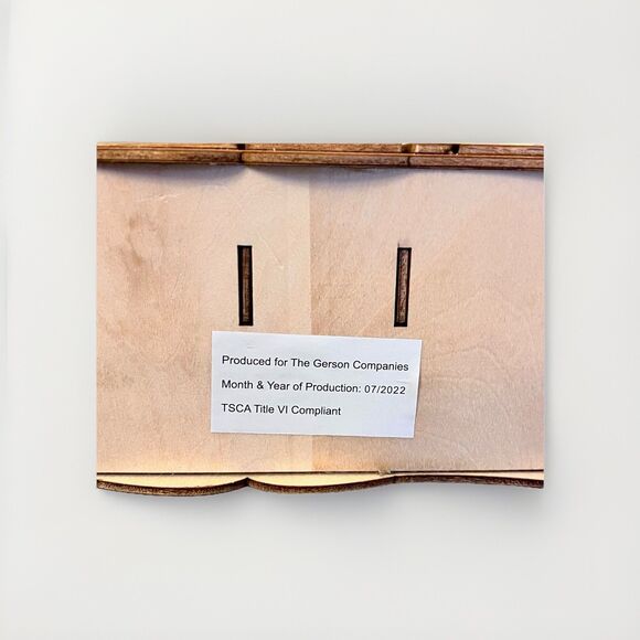 Gerson Wooden Lighted Christmas Advent Calendar New w/Minor Flaws - Picture 6 of 8